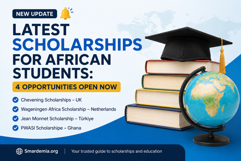 Latest scholarships for African students featuring three opportunities open now